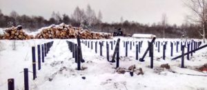 Монтаж винтовых свай